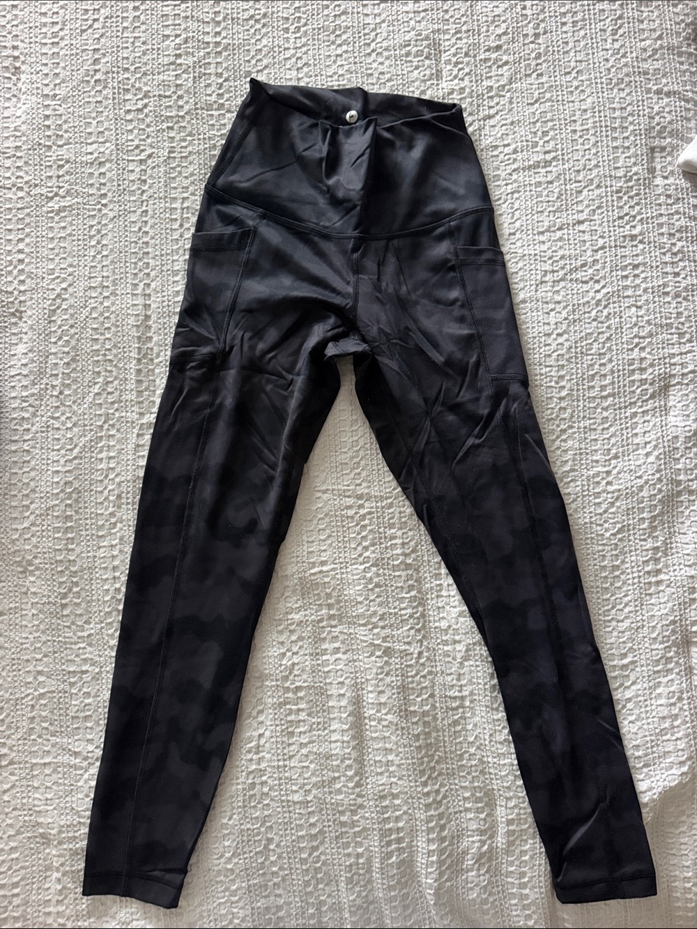 90 Degree By Reflex Black High-Rise Active Leggings with Side Pockets